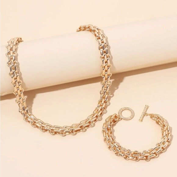 2pcs chain Jewelry Set - Picture 2 of 5